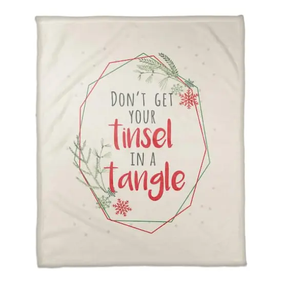 Tinsel Tangle 50x60 Coral Fleece Blanket {1}