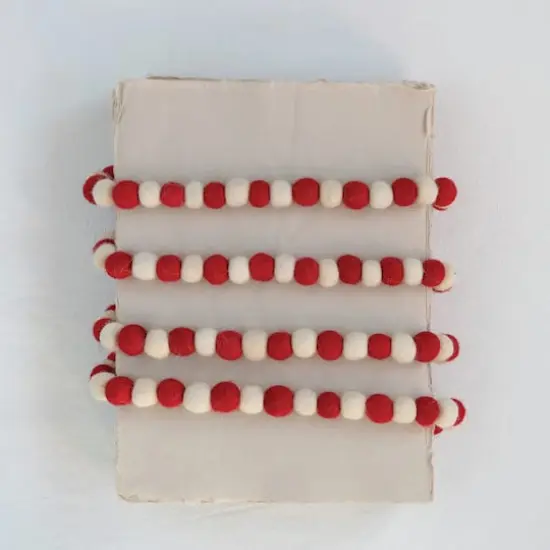 Hello Honey&reg; 6ft. Wool Felt Ball Garland {3}