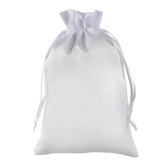 4.5" x 7" White Satin Favor Bags, 12ct. by Celebrate It&trade; {1}
