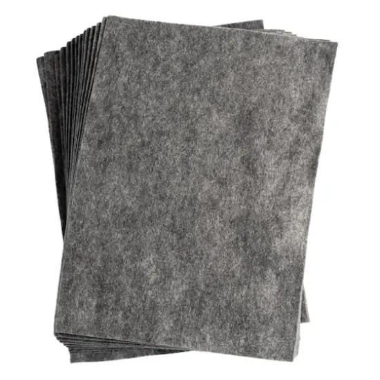 John Bead9" x 12" Acrylic Craft Felt Sheets, 25ct. Gray {1}