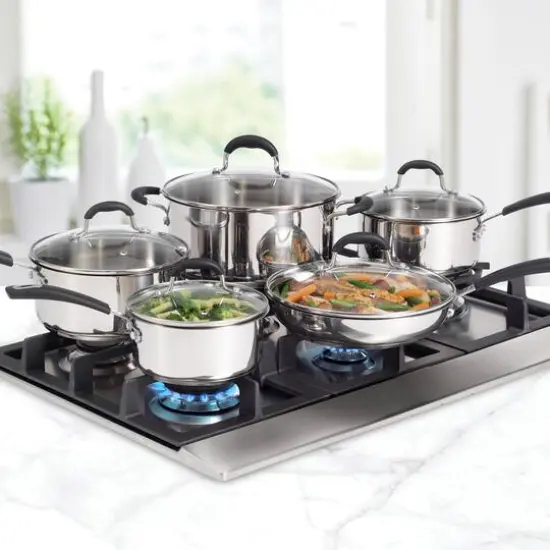 10-Piece Stainless Steel Cookware Set {6}