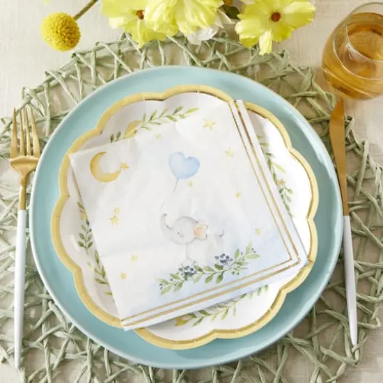 Kate Aspen&reg; Blue Elephant Baby Shower Napkins, 30ct. {4}
