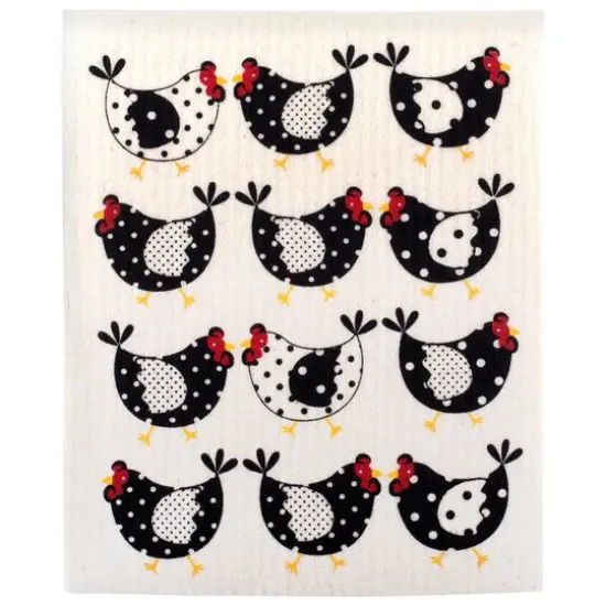 DII&reg; Chickens Swedish Dishcloth, 3ct. {8}