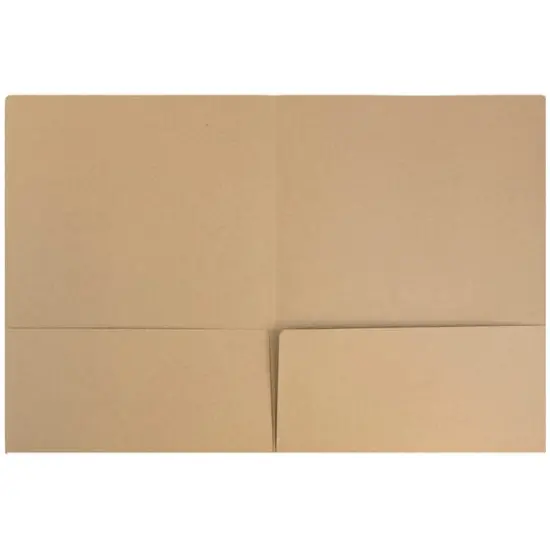JAM Paper Premium Matte 2-Pocket Folders, 6ct. Brown Kraft {4}