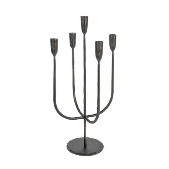 Hello Honey&reg; 19.5" Black Metal Candelabra {1}