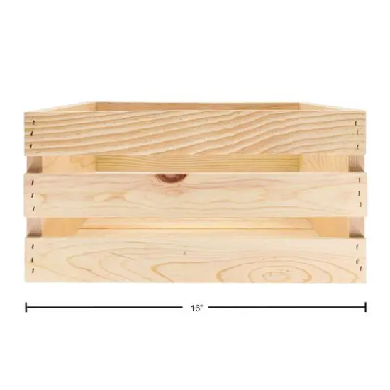 Good Wood by Leisure Arts&reg; 3-Piece Nested Wood Crate Set {6}