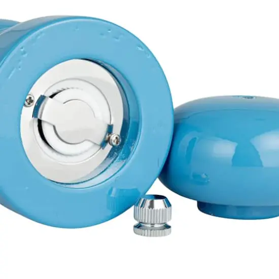 Hello Honey&reg; 8" Rubberwood Elegance Pepper Mill Blue {5}