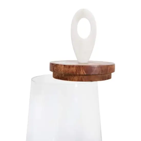 Hello Honey&reg; 11.75" Round Clear Glass Jar with Lid {3}