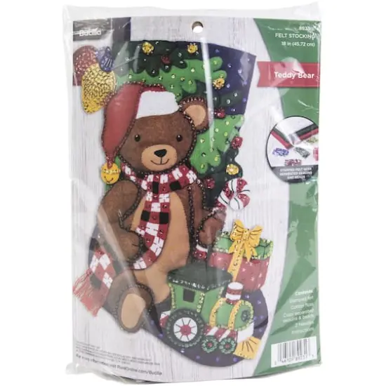 Bucilla Teddy Bear Felt Stocking Kit {1}