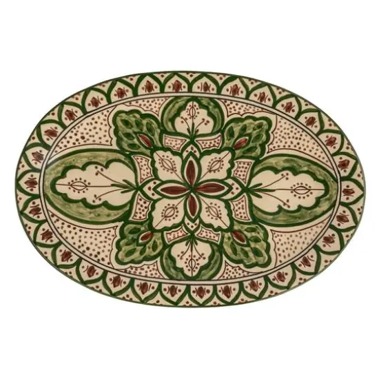Hello Honey&reg; 16.5" Garden Tapestry Stoneware Platter {9}