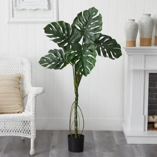 4ft. Potted Monstera Artificial Tree {4}