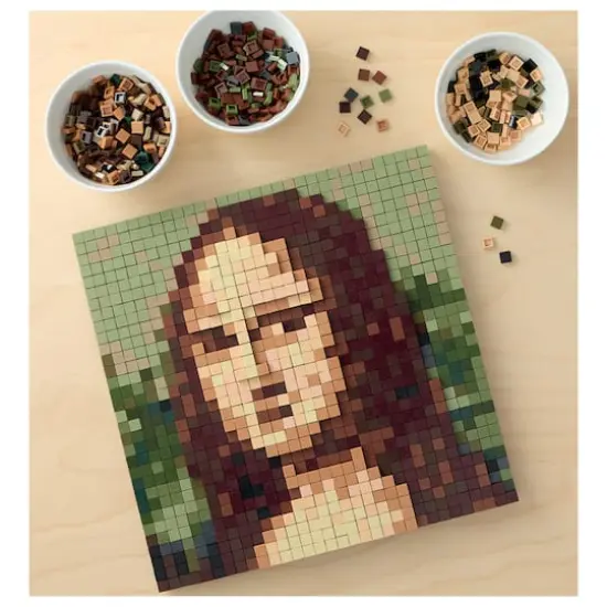 10" x 10" Mona Lisa Pixelated Brick Art Kit by Make Market&reg; {1}