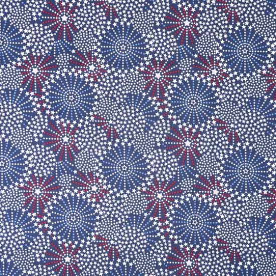 SINGER Fireworks Stars Cotton Fabric {1}