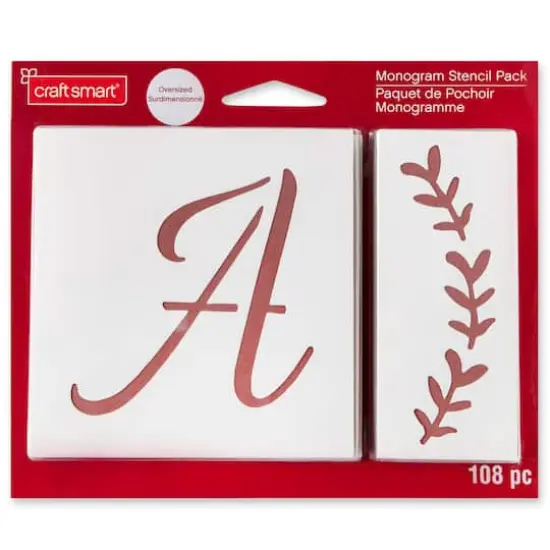 Monogram Stencil Pack by Craft Smart&reg; {7}