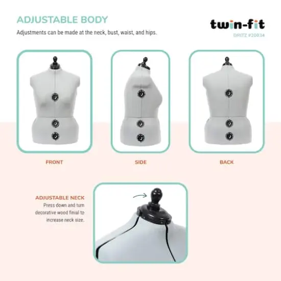 Dritz&reg; Twin-Fit Full Figure Dress Form with Adjustable Tri-Pod Stand {6}