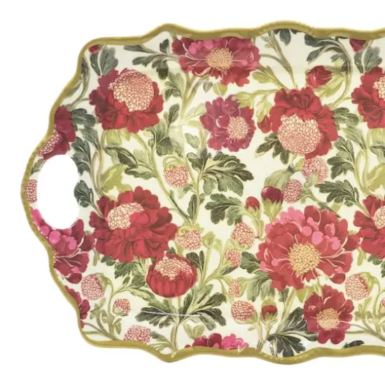 16.75" Pink Floral Tray by Ashland&reg; {3}