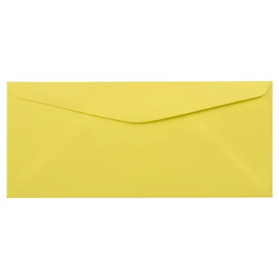 JAM Paper #9 Business Envelopes, 50ct. Ultra Lemon {2}