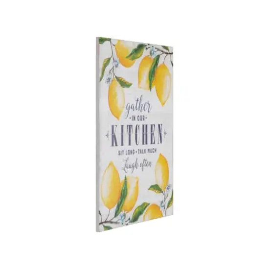 Hello Honey&reg; Gather in Our Kitchen Wood Wall D&eacute;cor with Lemons {4}