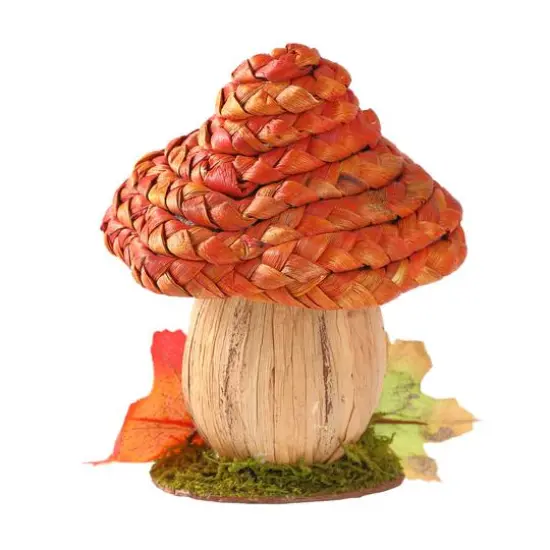 6.25" Fox in Mushroom House Natural D&eacute;cor by Ashland&reg; {3}