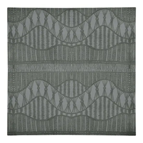 Lace Pattern Cotton Twill Napkin Charcoal {1}