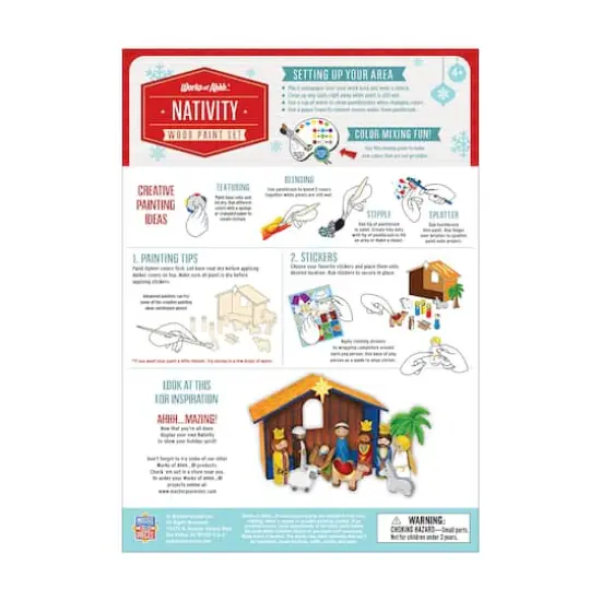 Works of Ahhh... Wood Painting Kit - Nativity {5}