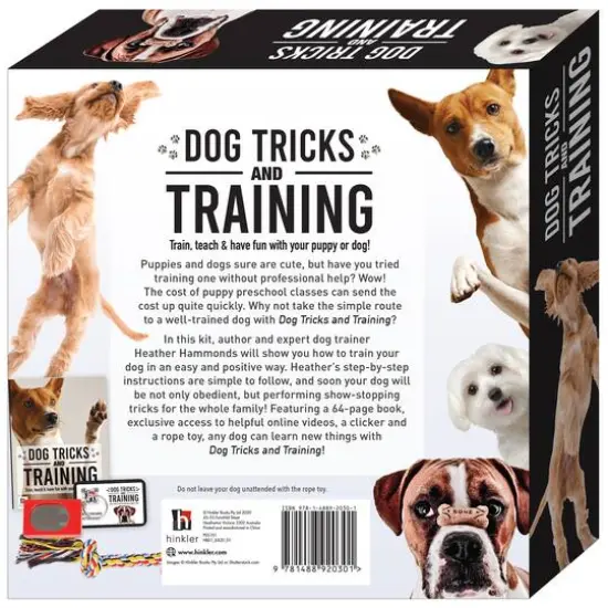 Hinkler Dog Pet Care Tricks & Training Box Set {7}