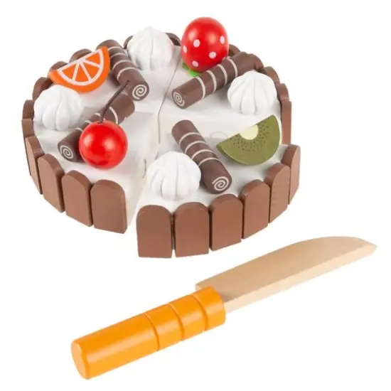 Toy Time Wooden & Magnetic Pretend Play Cake Set {1}