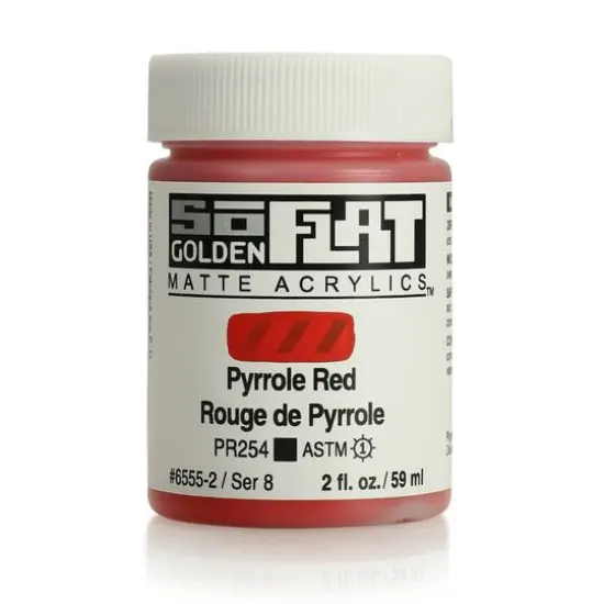 Golden&reg; 2oz. SoFlat Matte Acrylic Paint Pyrrole Red {1}