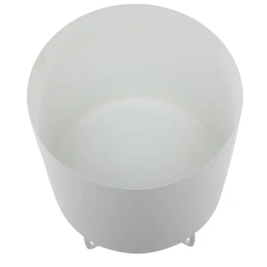 White Modern Planter, Set of 2" 16", 13" {7}