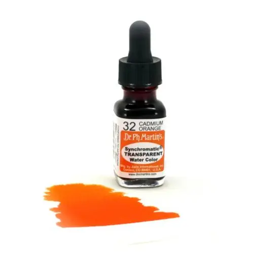Dr. Ph. Martin's&reg; Synchromatic Transparent Watercolor, 0.5oz. 32 Cadmium Orange {4}