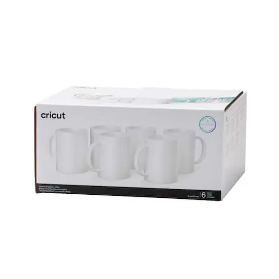 Cricut&reg; 15oz. White Ceramic Mug Blanks, 6ct. {1}