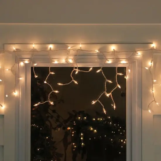 300ct. Clear Mini Incandescent Icicle String Lights {4}