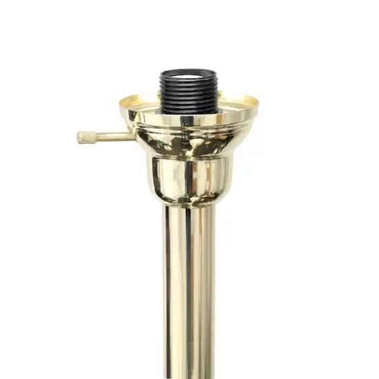 Lalia Home Torchiere Floor Lamp with 2 Reading Lights Gold/White Shades {7}