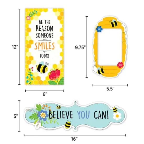 Creative Teaching Press&reg; Busy Bees Curated Classroom Decal Set {4}