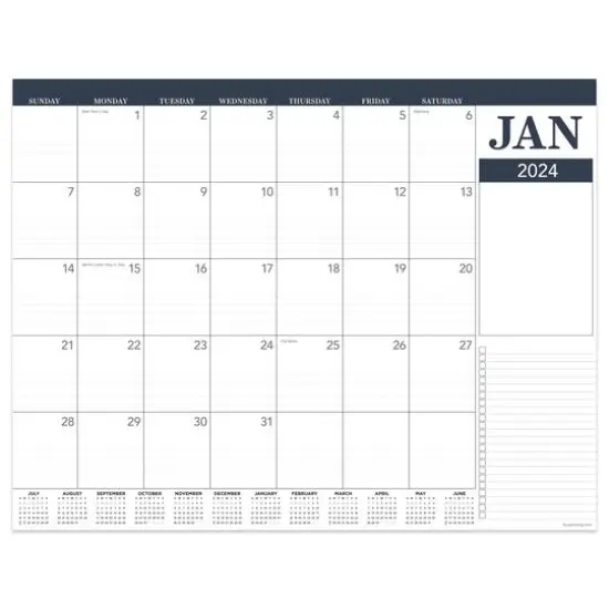 TF Publishing 2024 Professional Medium Desk Pad Monthly Blotter Calendar {1}