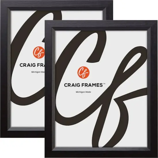 2 Pack Craig Frames Economy Ebony Hardwood Picture Frame {1}