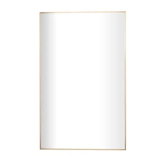 Gold Metal Glam Wall Mirror, 30" x 1" x 47" {1}