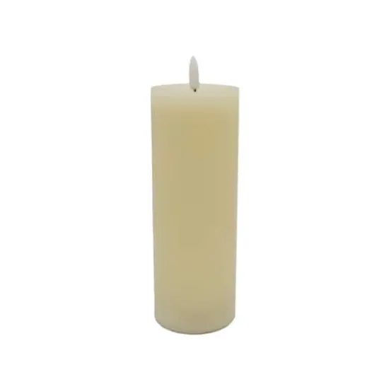 3" x 8" LED Wax Pillar Flickering Candle by Ashland&reg; Ivory {1}
