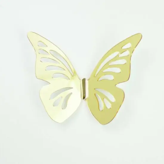 RoomMates 3D Gold Butterflies Peel & Stick Mirror Decals {7}