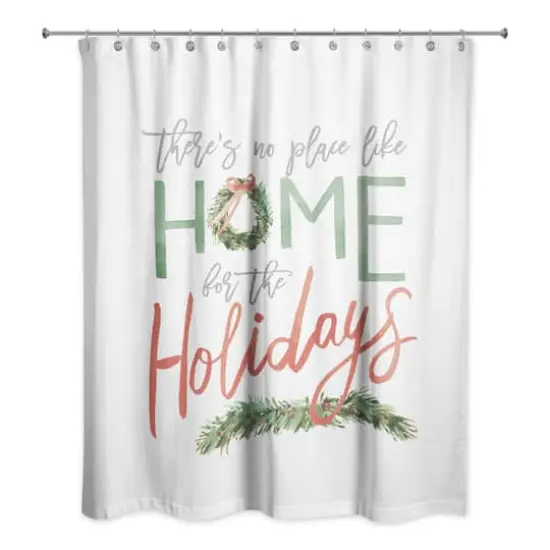 Home for the Holidays 71" x 74" Shower Curtain {1}