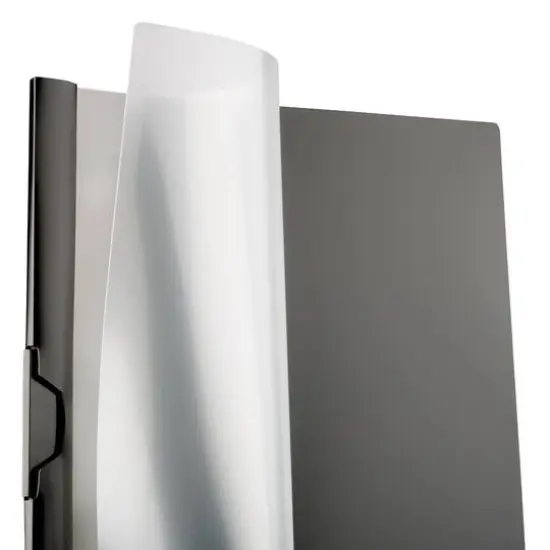 JAM Paper 9" x 12" Plastic Report Cover with Slide Lock Clip, 20ct. Black {6}