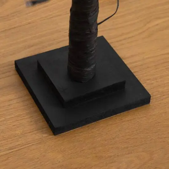 3ft. Pre-Lit Halloween Deluxe Black Twig Artificial Tree with 36 Orange & Purple LED Lights {7}