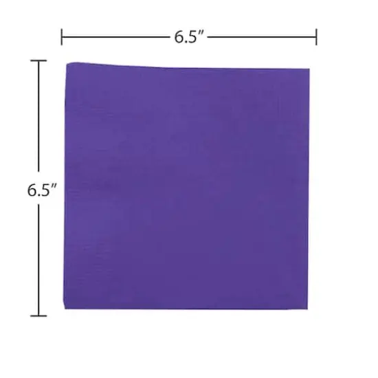 JAM Paper Medium Lunch Napkins, 100ct. Purple {4}
