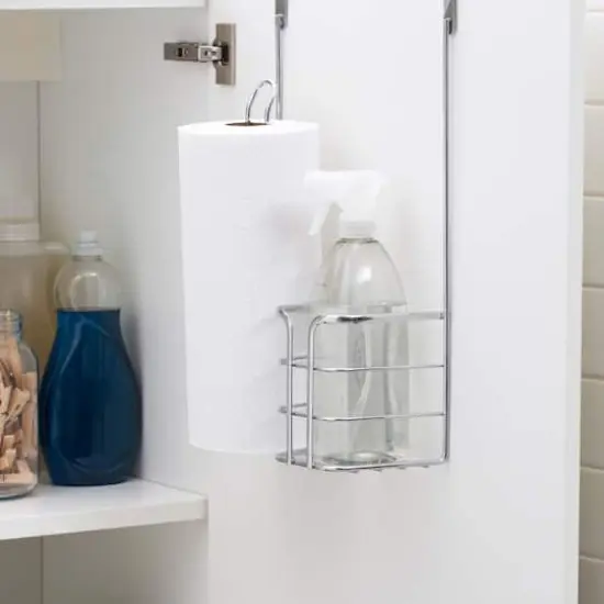 Kitchen Details Chrome 2-in-1 Over the Cabinet Cleaning Organizer {4}