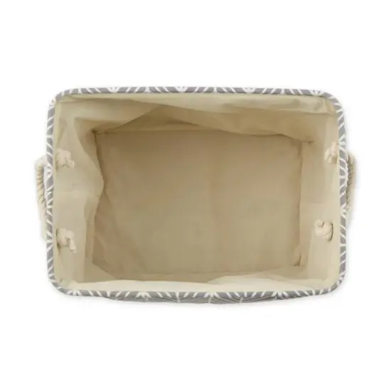 DII&reg; Large Gray Herringbone Rectangle Fabric Bin {3}
