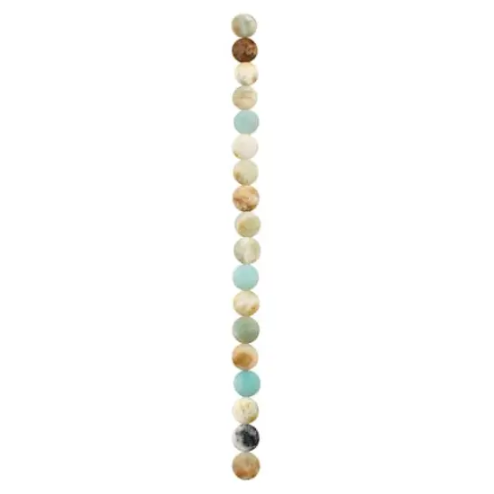 Matte Amazonite Lentil Beads, 10mm by Bead Landing&trade; {4}