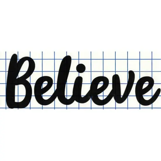 Leisure Arts&reg; Vinyl Believe Black Wall Decal {1}