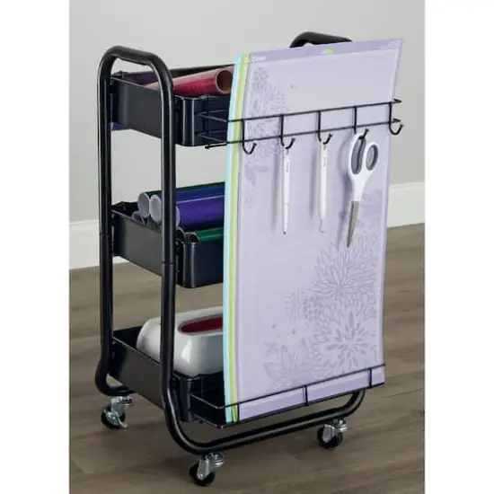 Gramercy Rolling Cart by Simply Tidy&trade; Black {6}