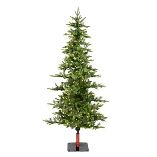8ft. Pre-Lit Shawnee Fir Artificial Christmas Tree, Warm White Dura-Lit® LED Lights {1}