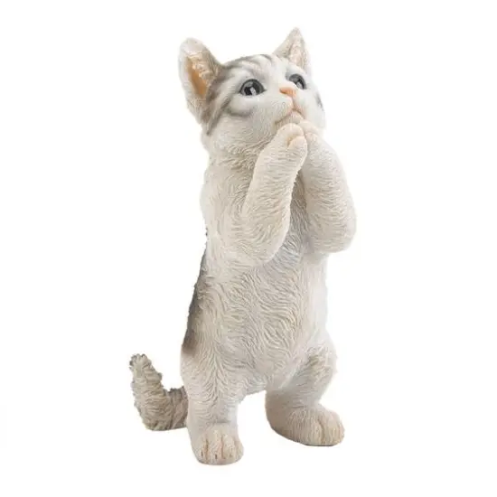 9" Pretty Please Cat Figurine {1}